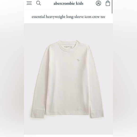 abercrombie kids Other - Abercrombie kids White Long Sleeve Shirt size 17/18 like new!